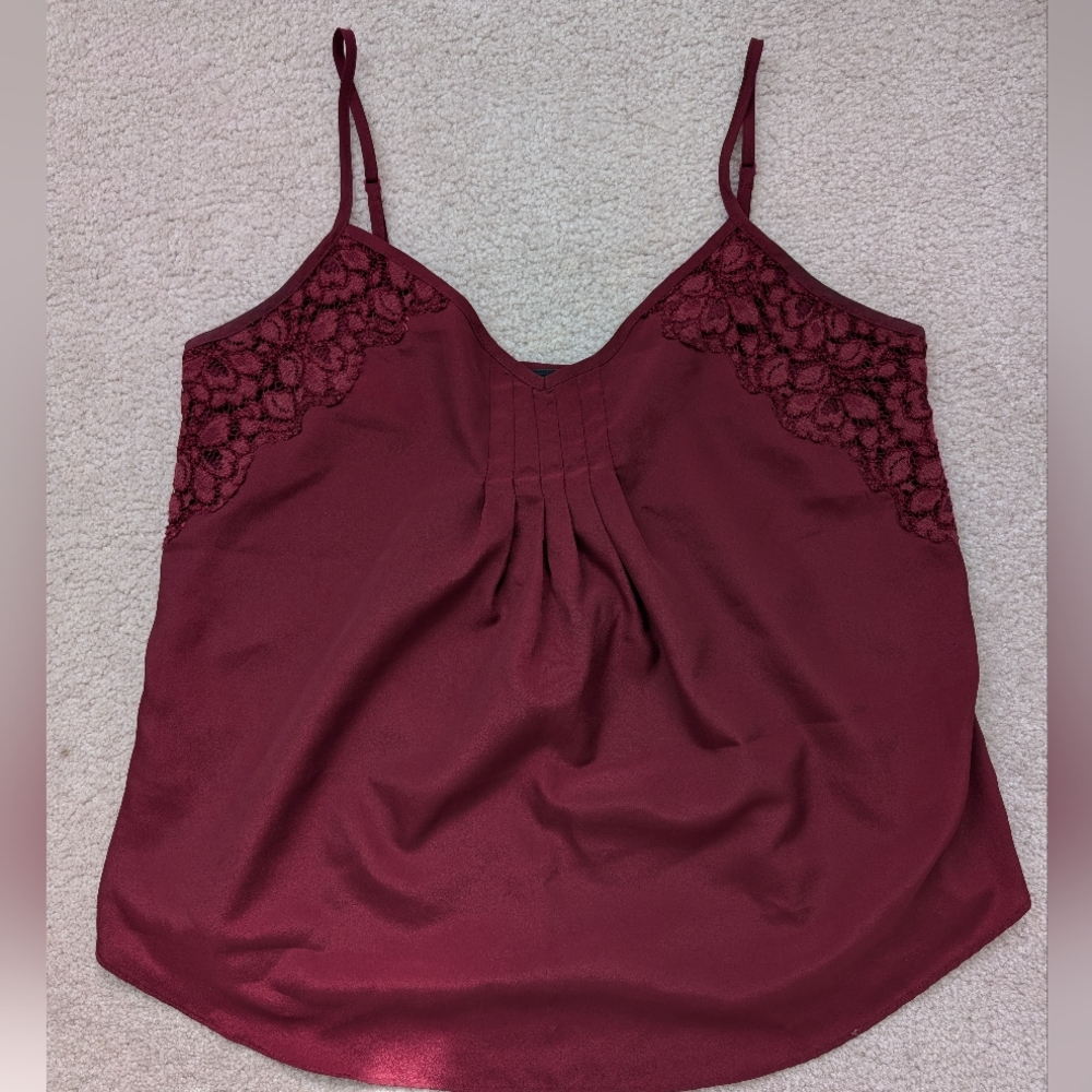Burgundy tank top